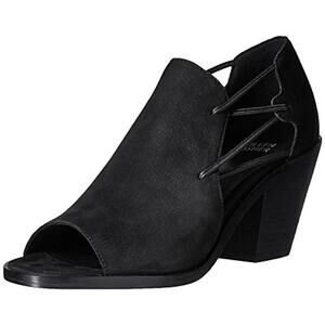 Eileen Fisher Nikki Women's Open Toe Ankle Peep Toe Heels chunky heel size 8.5